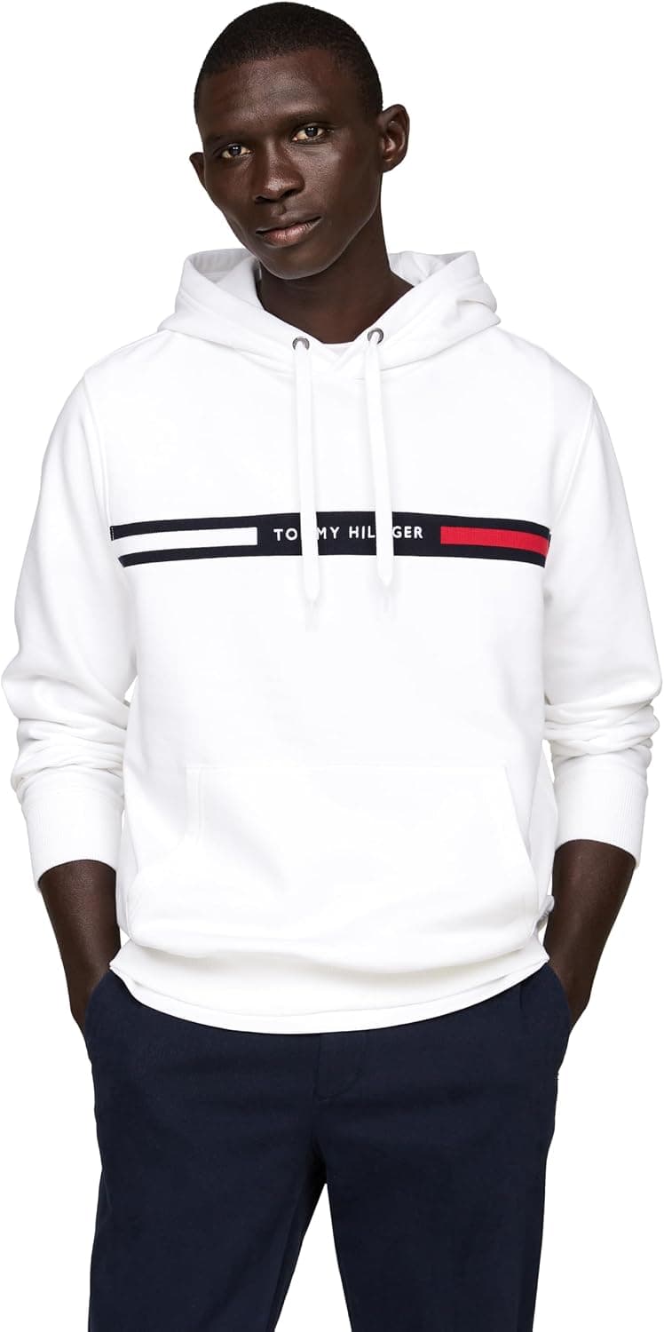 Tommy Hilfiger Hoodie Hombre Chest Insert con Bolsillo Canguro