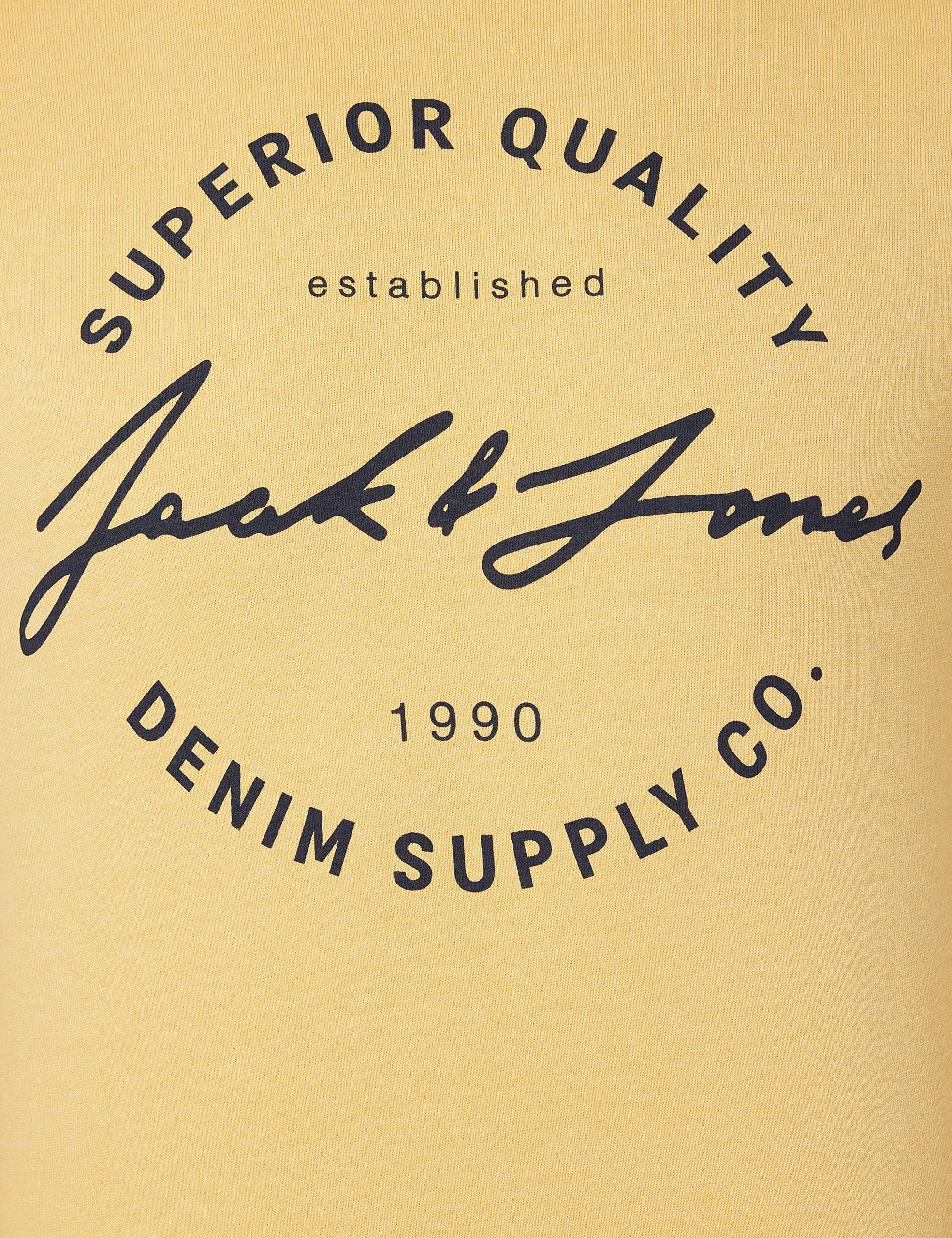 JACK & JONES Sudadera con Capucha Jjace, Jojoba/Print:Aw2, L para Hombre