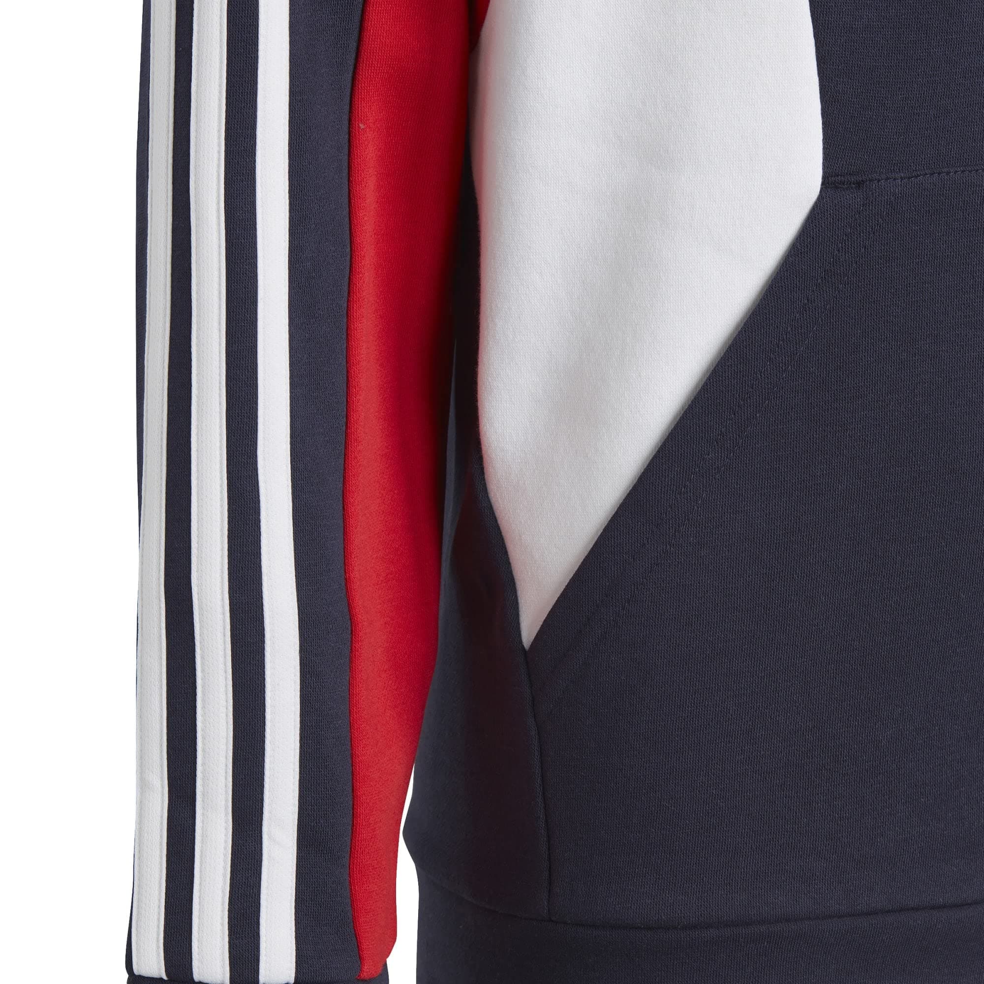 adidas Colorblock 3-Stripes Sudadera con Capucha Unisex niños