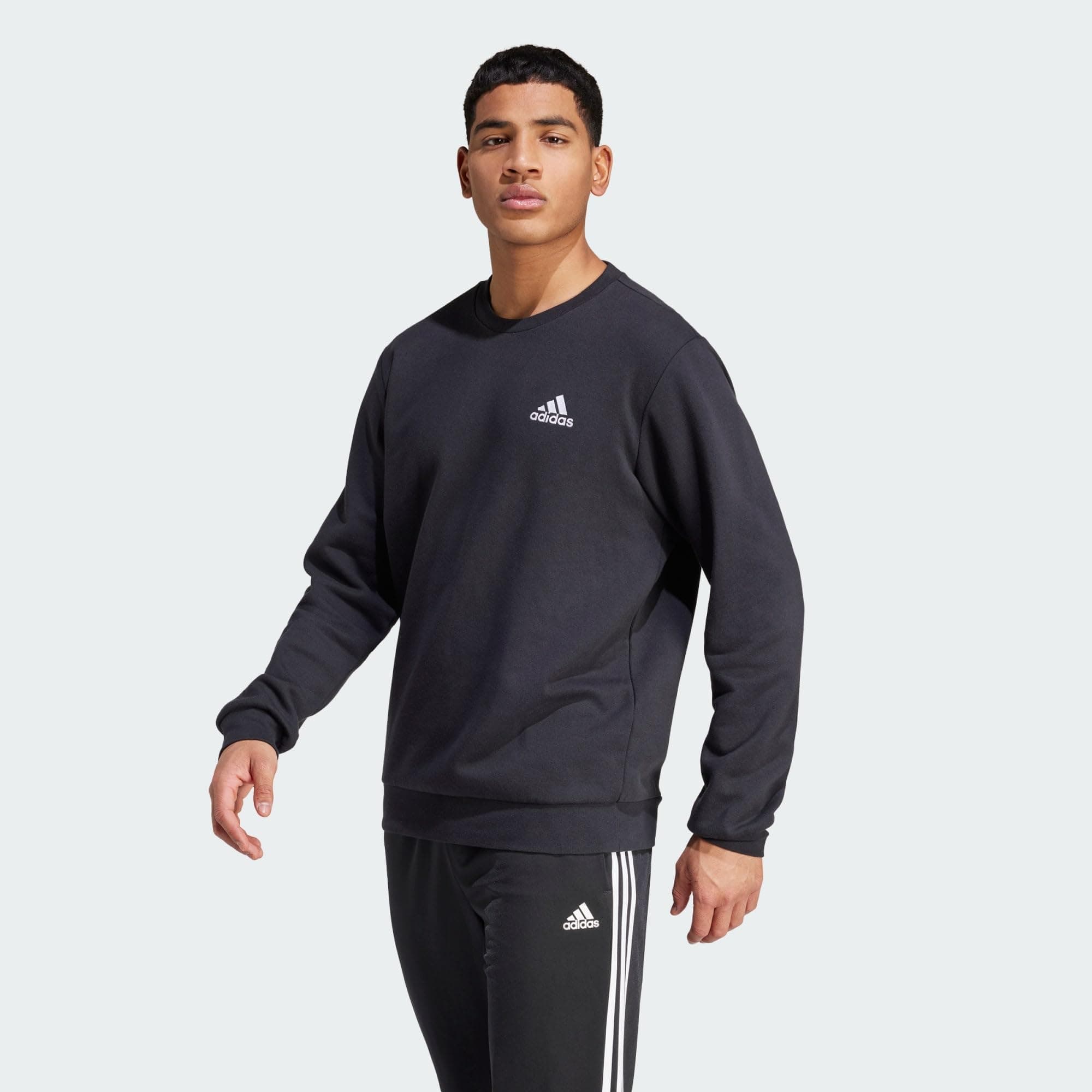 adidas Feelcozy Essentials Fleece Sweatshirt, Sudadera, Hombre
