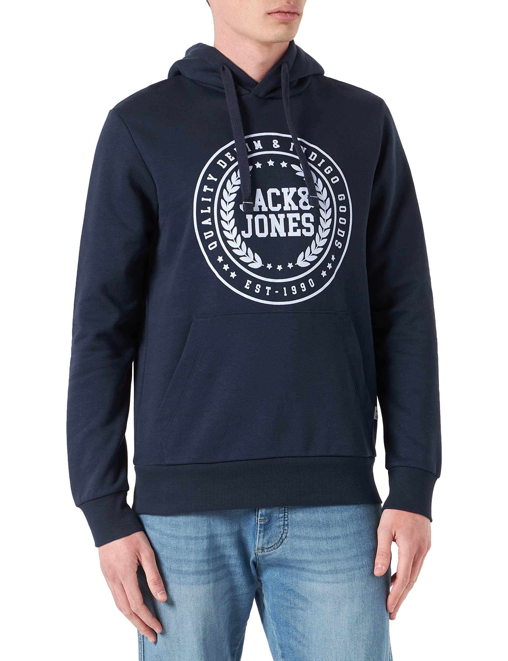 JACK & JONES Jjflocker Sweat Hoodie Sudadera con Capucha para Hombre