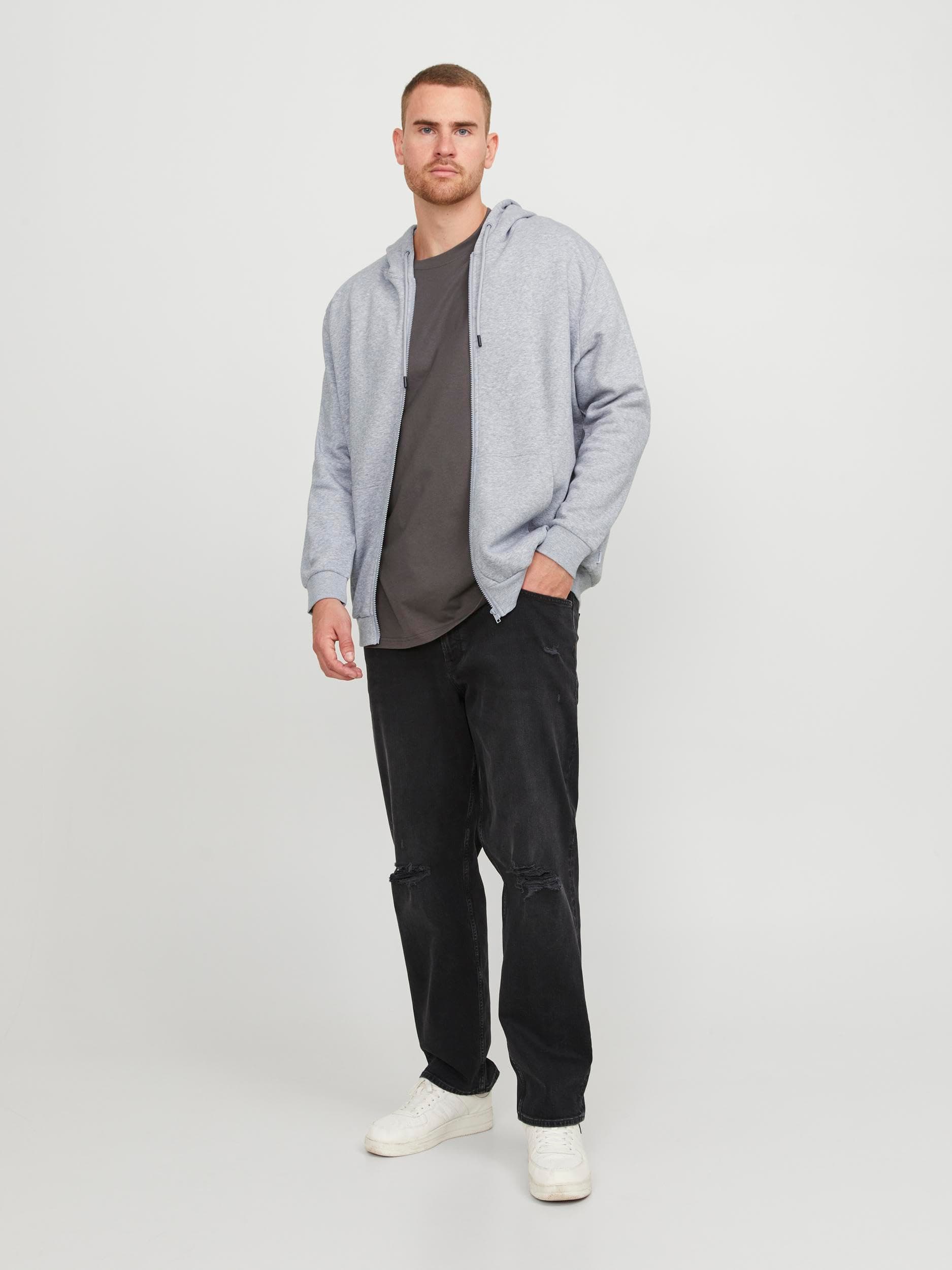 Jack & Jones Jjebradley Sudadera con Cremallera Noos Pls Capucha para Hombre