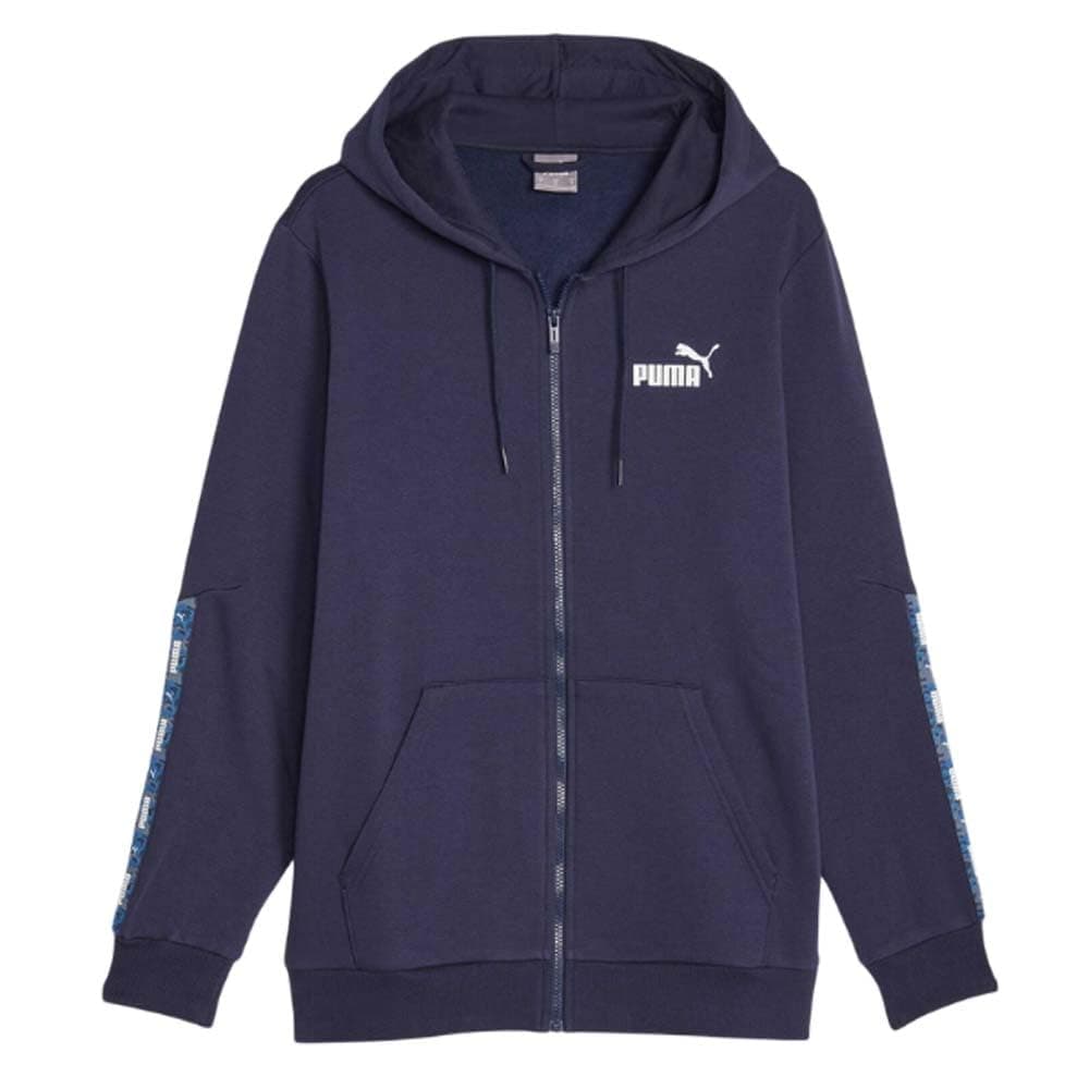 PUMA ESS Tape Camo Full-Zip Hoodie FL Sudadera Unisex Adulto