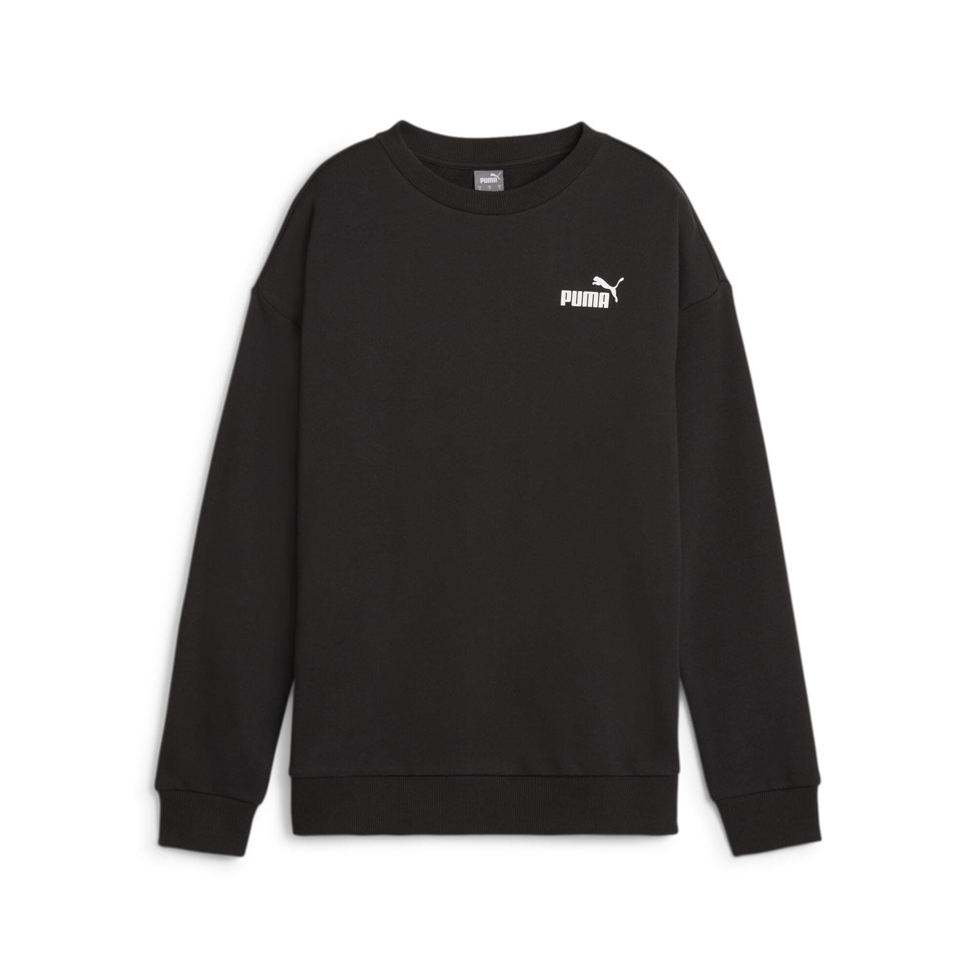PUMA ESS+ Relajado Pequeño Logo Crew TR Sudor Unisex Adulto