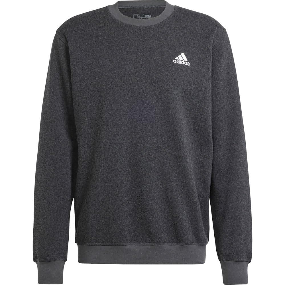 adidas Seasonal Essentials Sweater Sudadera, Black Melange, M Men's