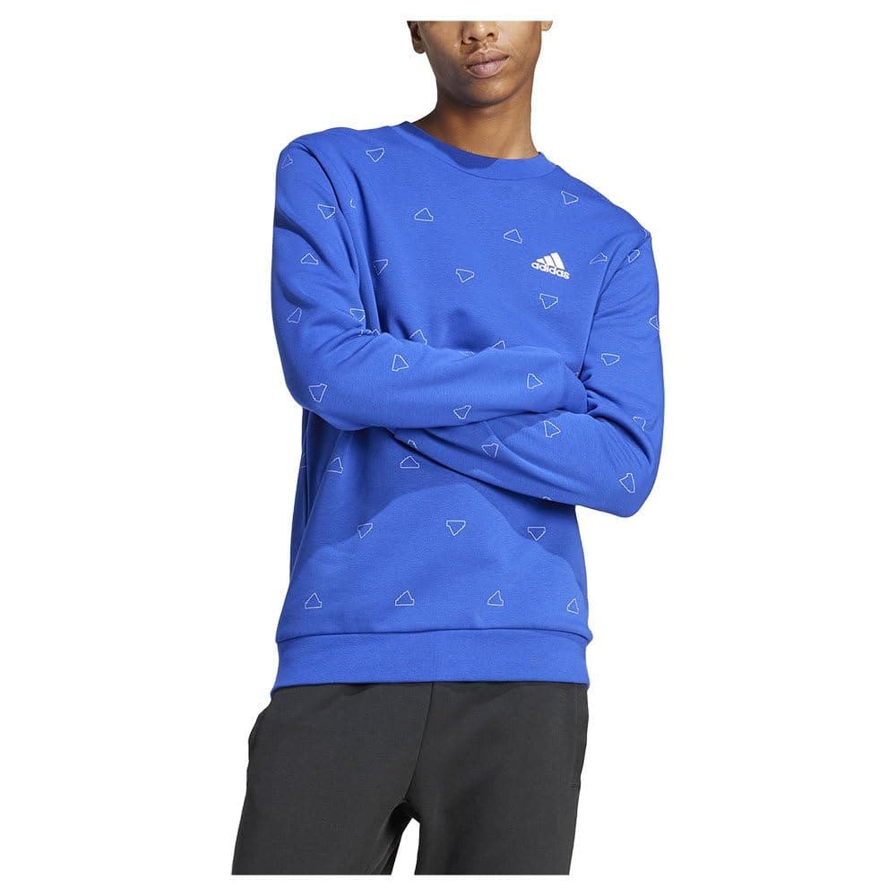 adidas Seasonal Essentials Monogram Graphic Crew Sweatshirt Sudadera Hombre