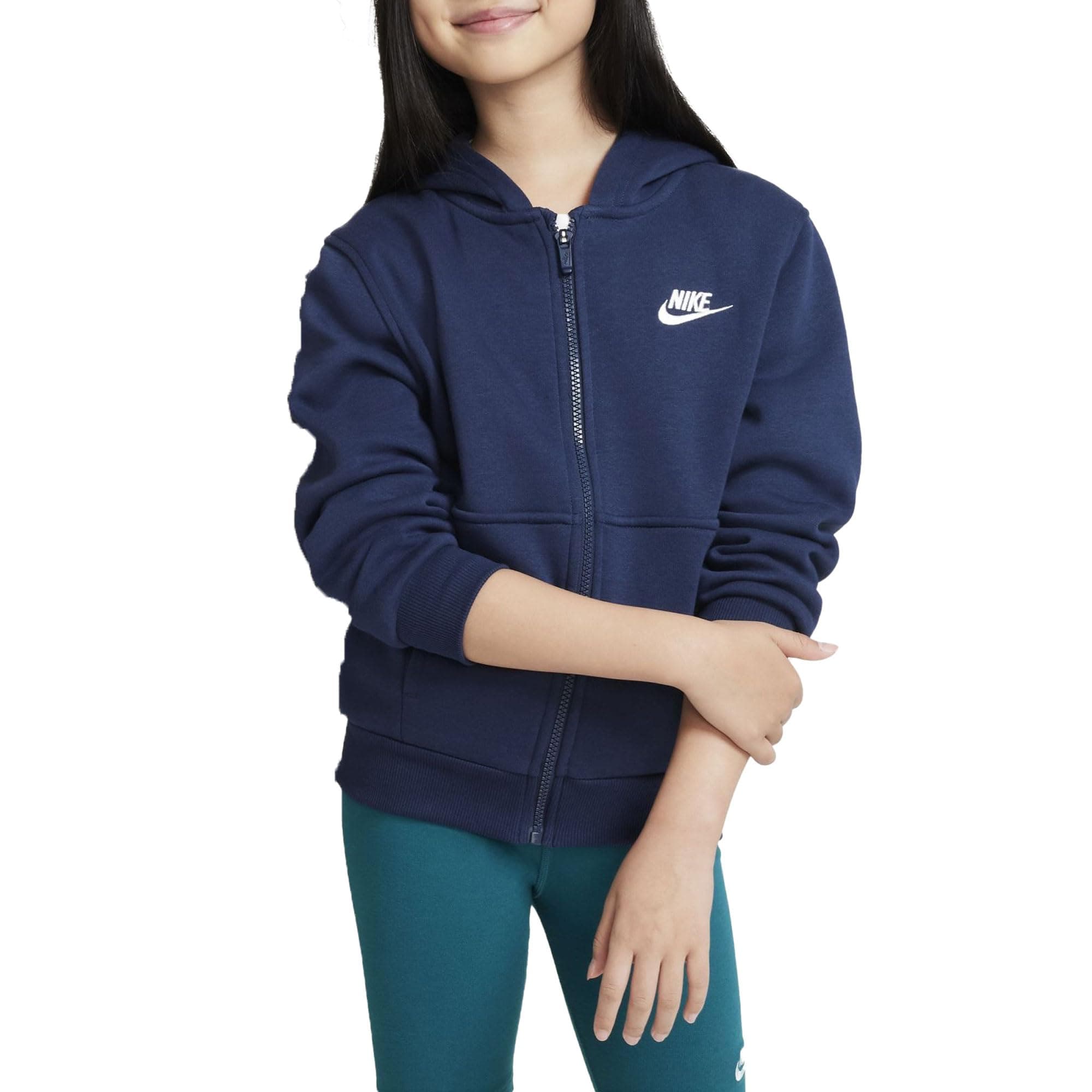 NIKE K NSW Club FLC HD FZ LS Lbr Sweatshirt Unisex Adulto