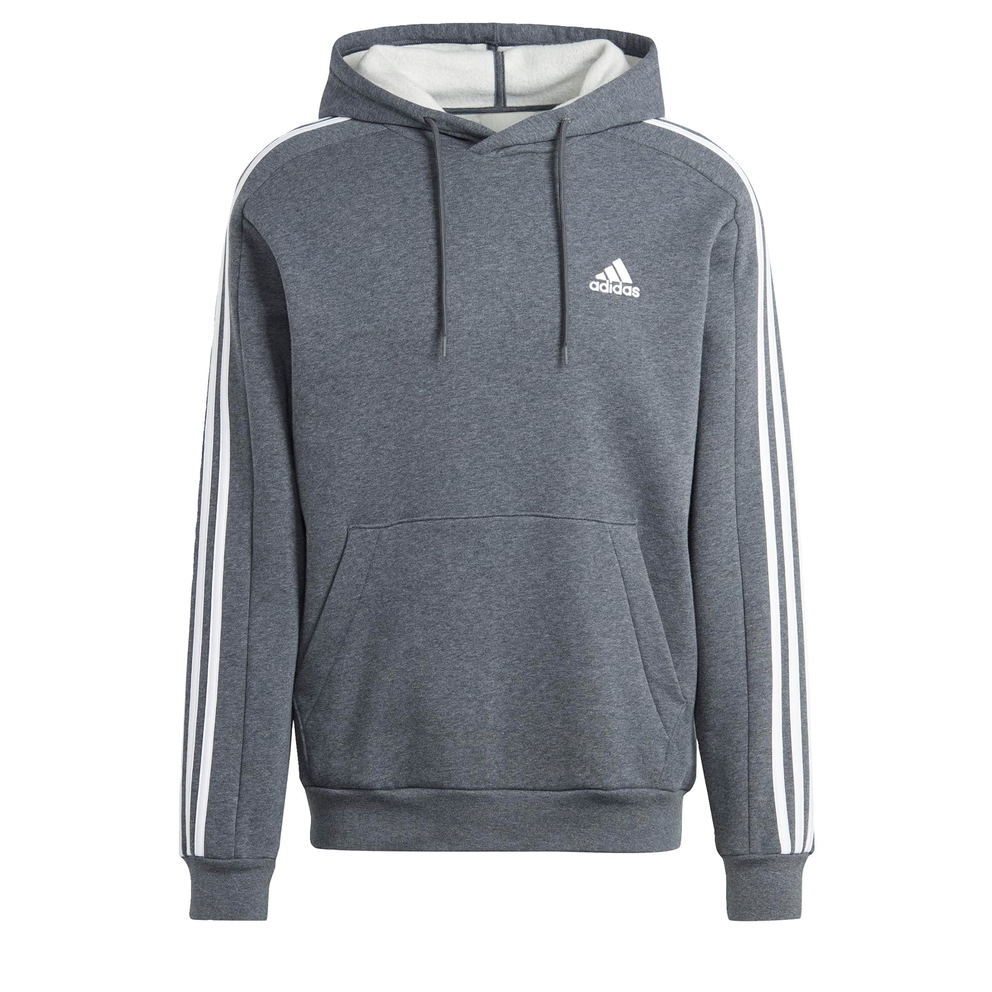 adidas Essentials Fleece 3-Stripes Hoodie Sudadera con Capucha Hombre (Pack de 1)