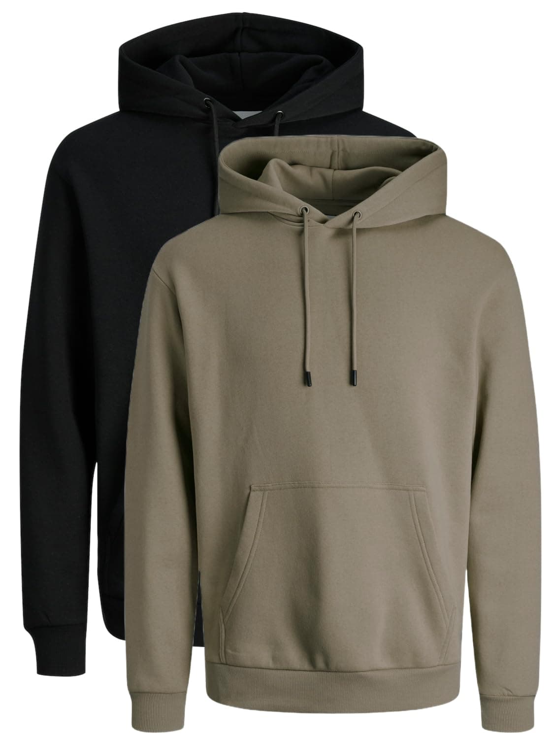 JACK & JONES Sudadera con capucha para hombre en paquete doble