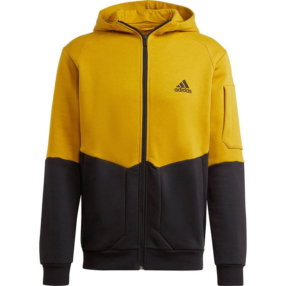 Adidas Essentials For Gameday Fleece Full-Zip Sudadera con Capucha Y Cremallera Hombre
