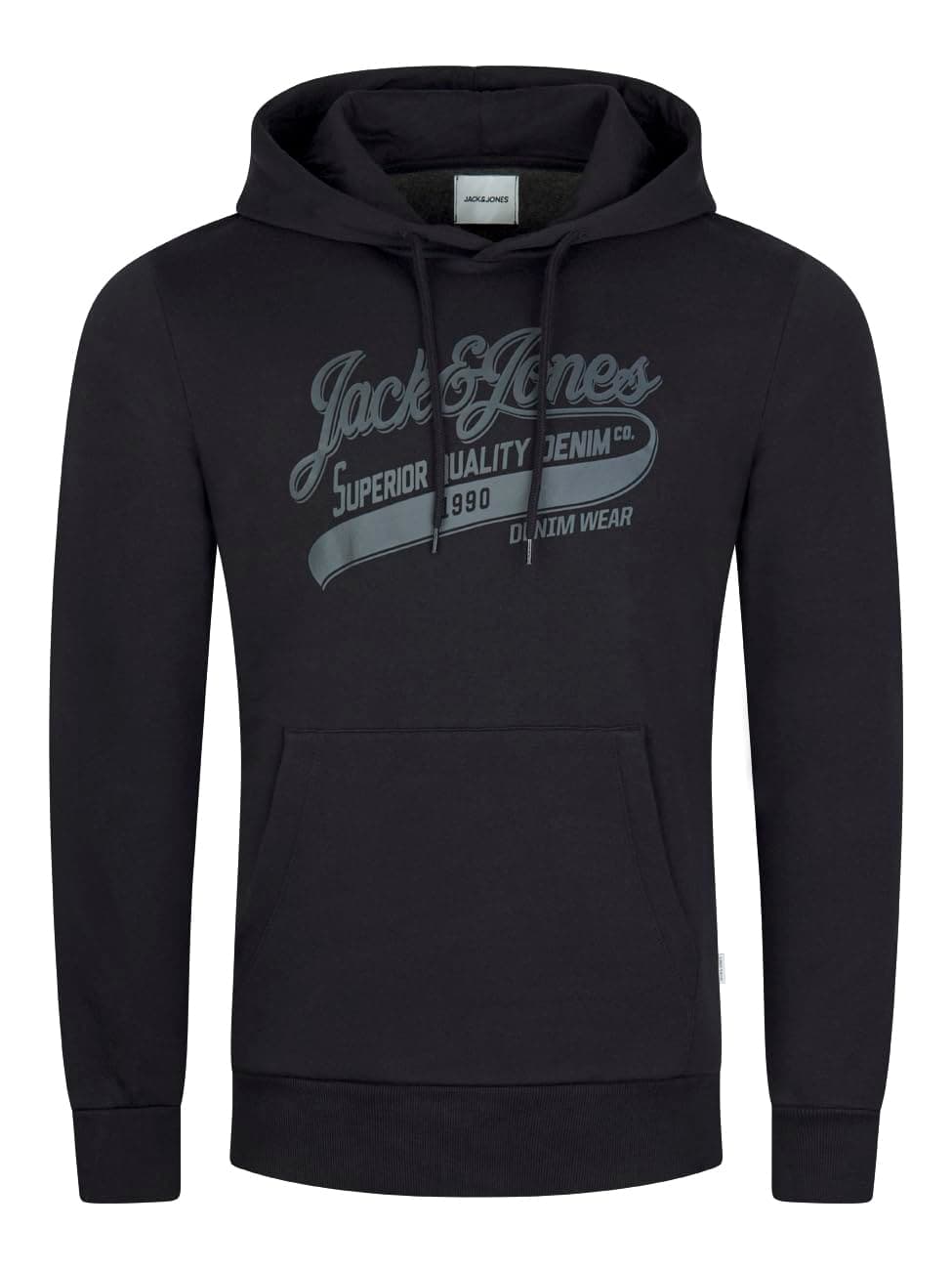 JACK & JONES JJEADRIAN Sudadera con capucha para hombre, corte regular, sudadera con capucha, estampado negro, gris, verde, marrón, beige, azul, S, M, L, XL, XXL, 3XL
