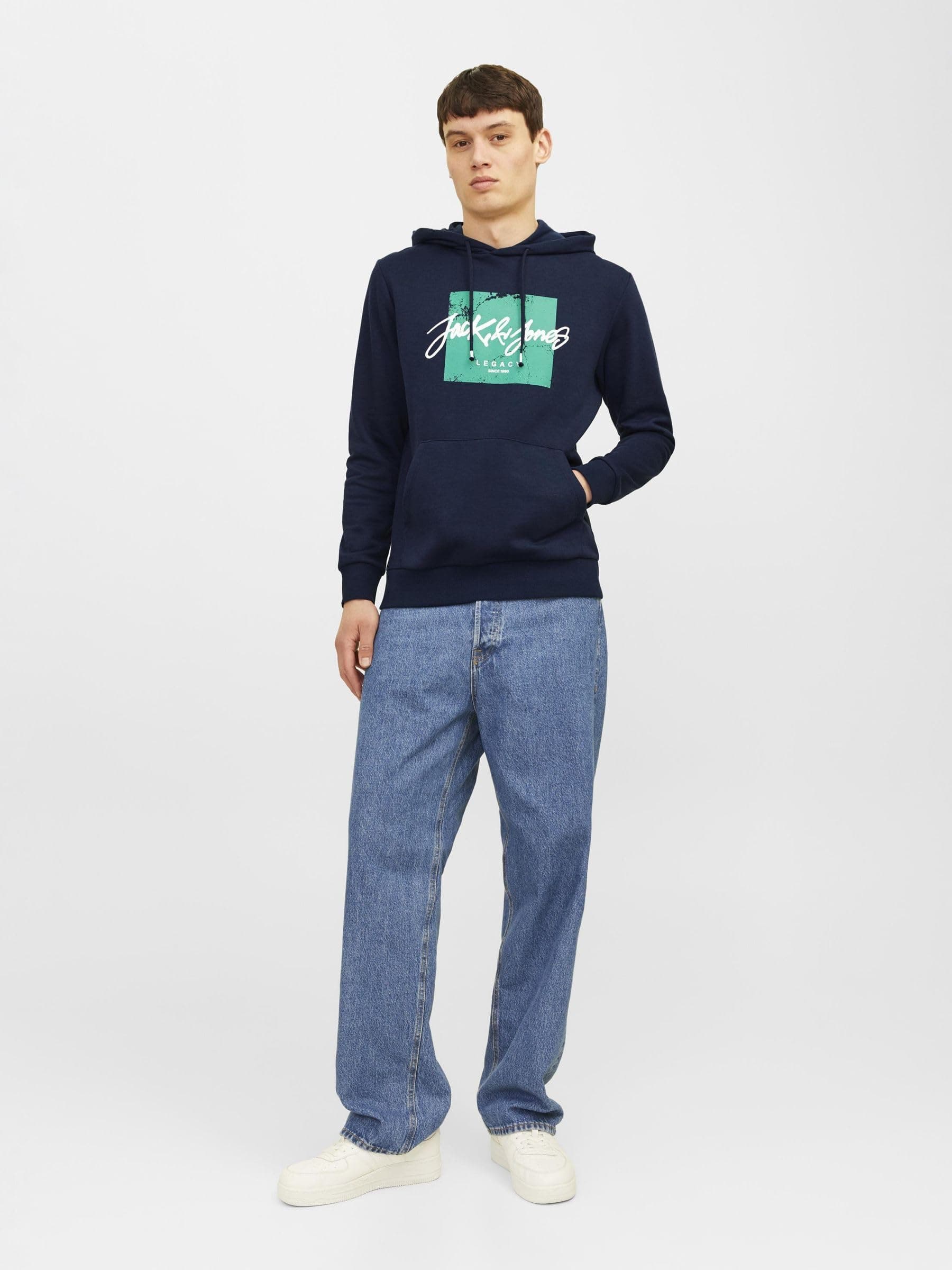 JACK & JONES Jjtiley Sudadera con Capucha Hombre