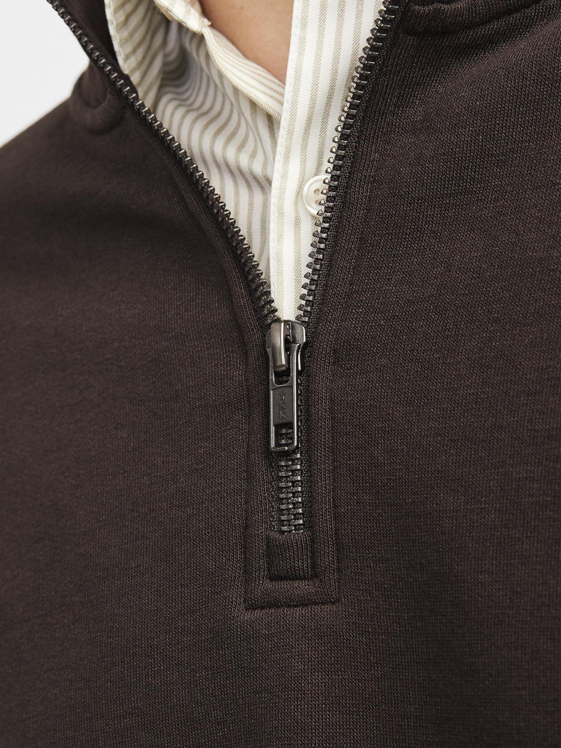 Jack & Jones Men's Jjebradley Sweat Half Zip Noos Sweatshirt