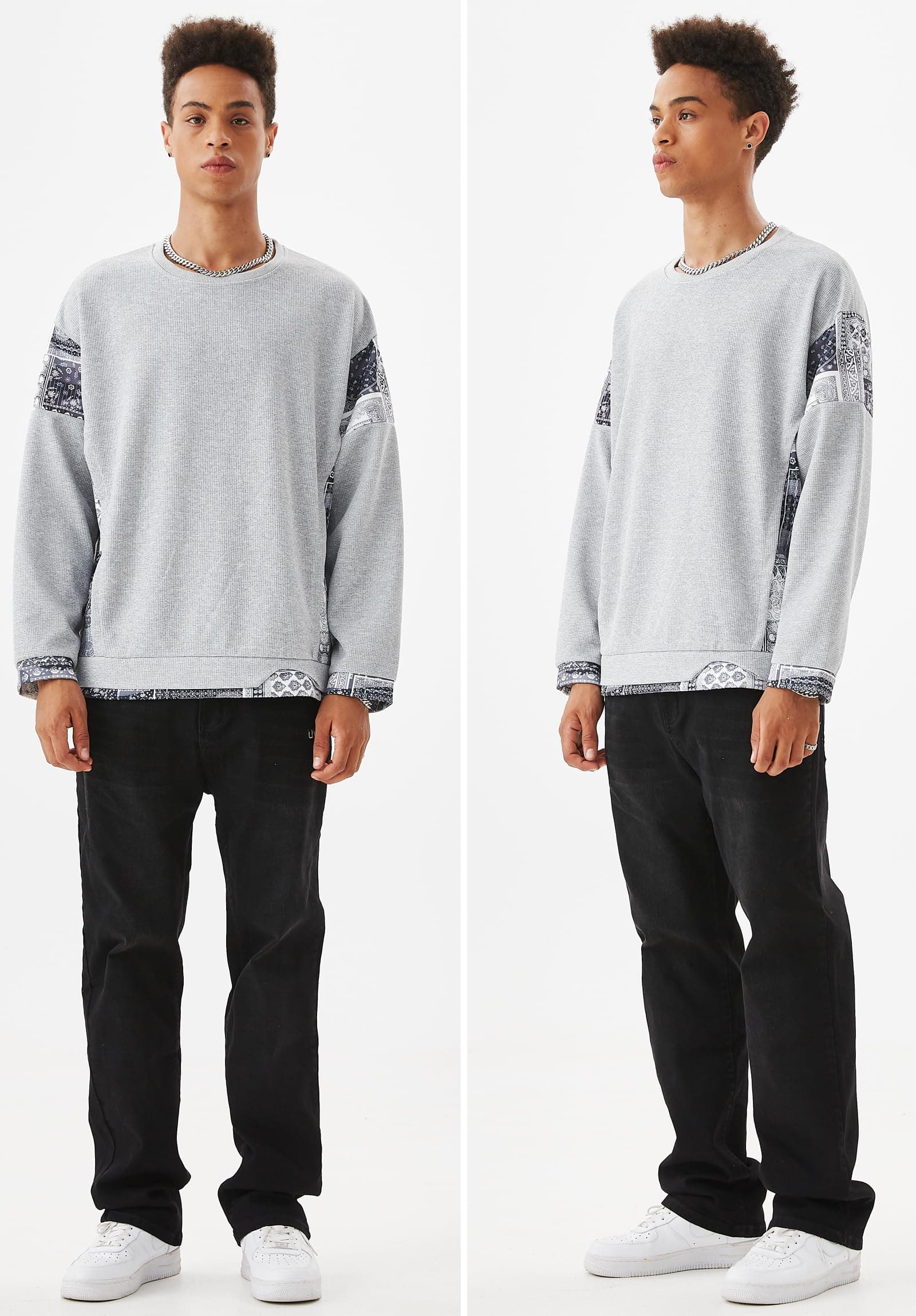 JJdocvanatic Sudadera con Cuello Redondo Hombre Top Crew Neck Sweatshirt