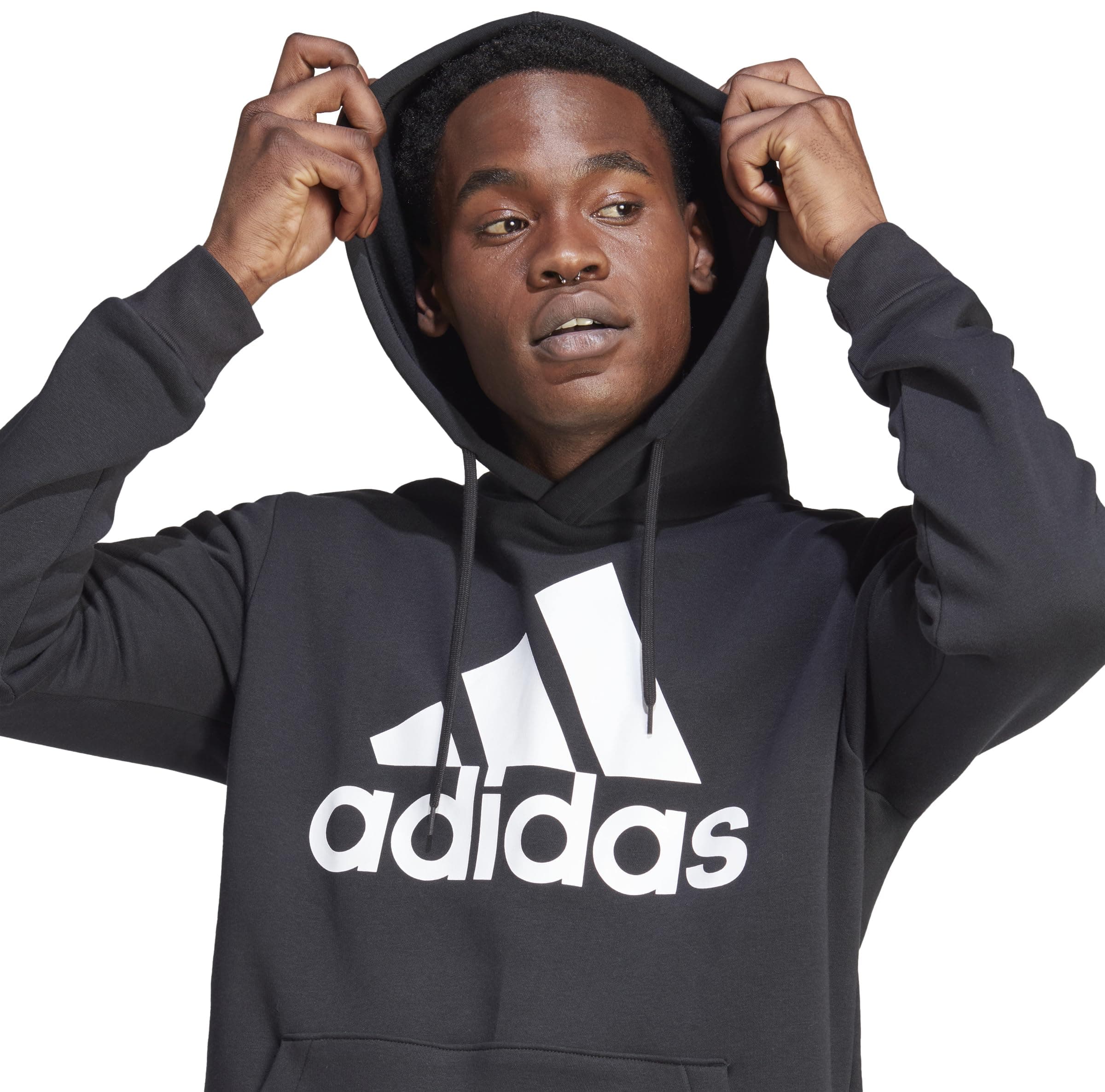 adidas IB4024 M BL FL HD Sweatshirt Hombre Black Tamaño LT2