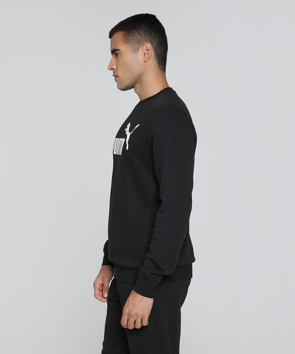 PUMA ESS No. 1 Logo Crew TR Sudaderas con tripulación Hombre