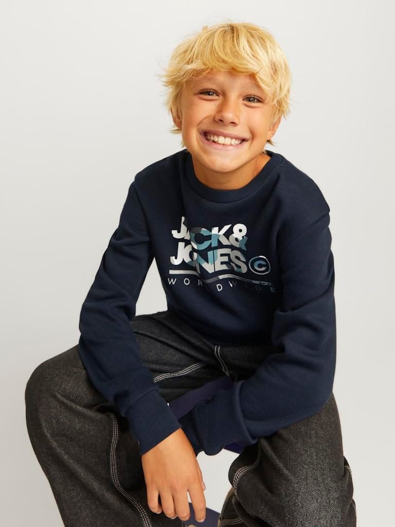 JACK&JONES JUNIOR JJLUKE Sweat Crew Neck JNR, Sudadera,